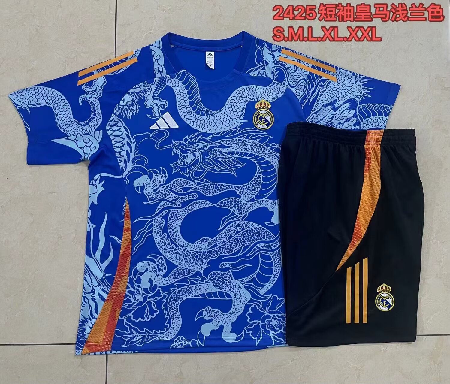 AAA Quality Real Madrid 24/25 Blue/Orange Training Kit